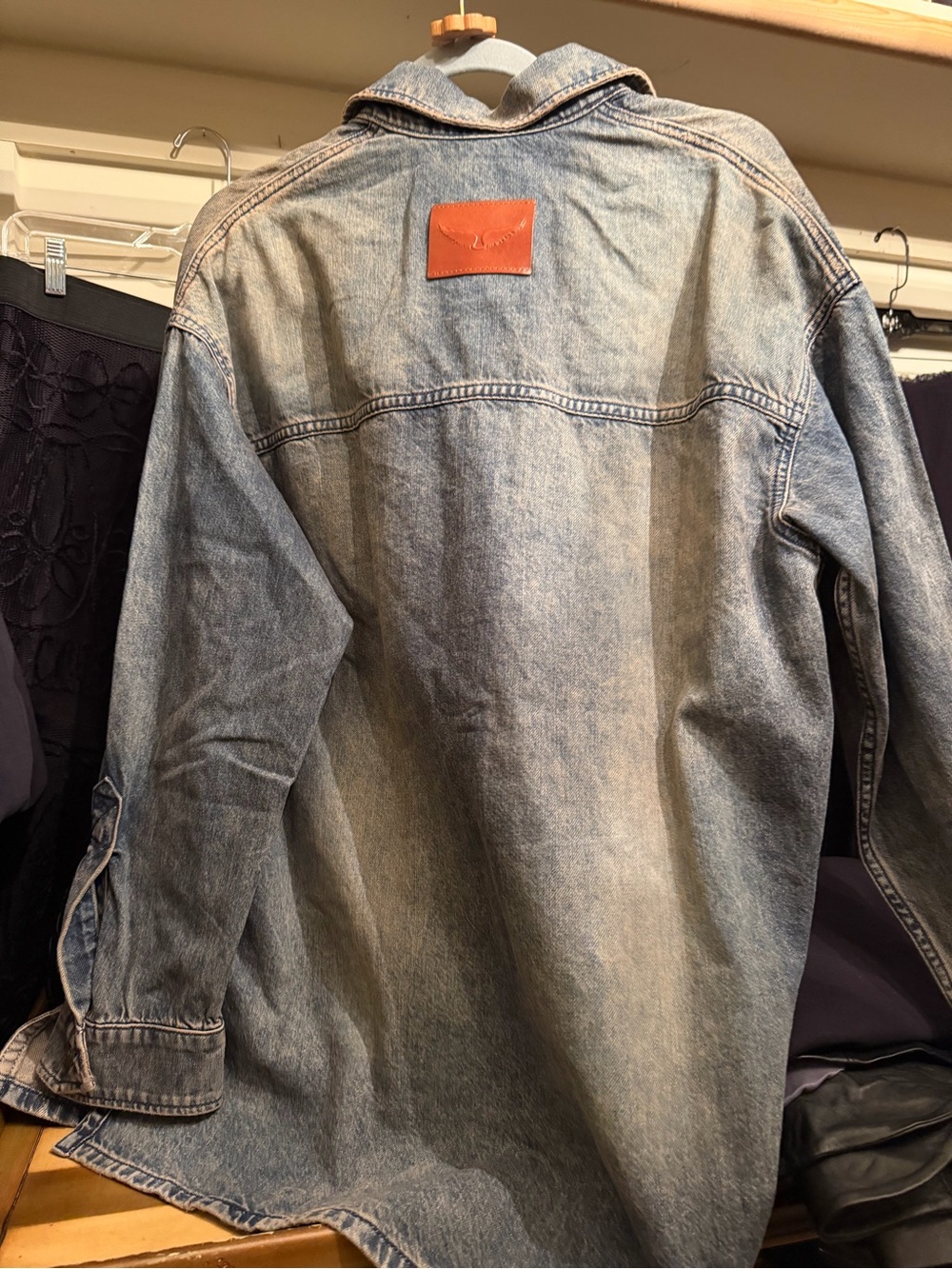 Zadig & Voltaire Timona Denim Shirt size M - Picture 5 of 9